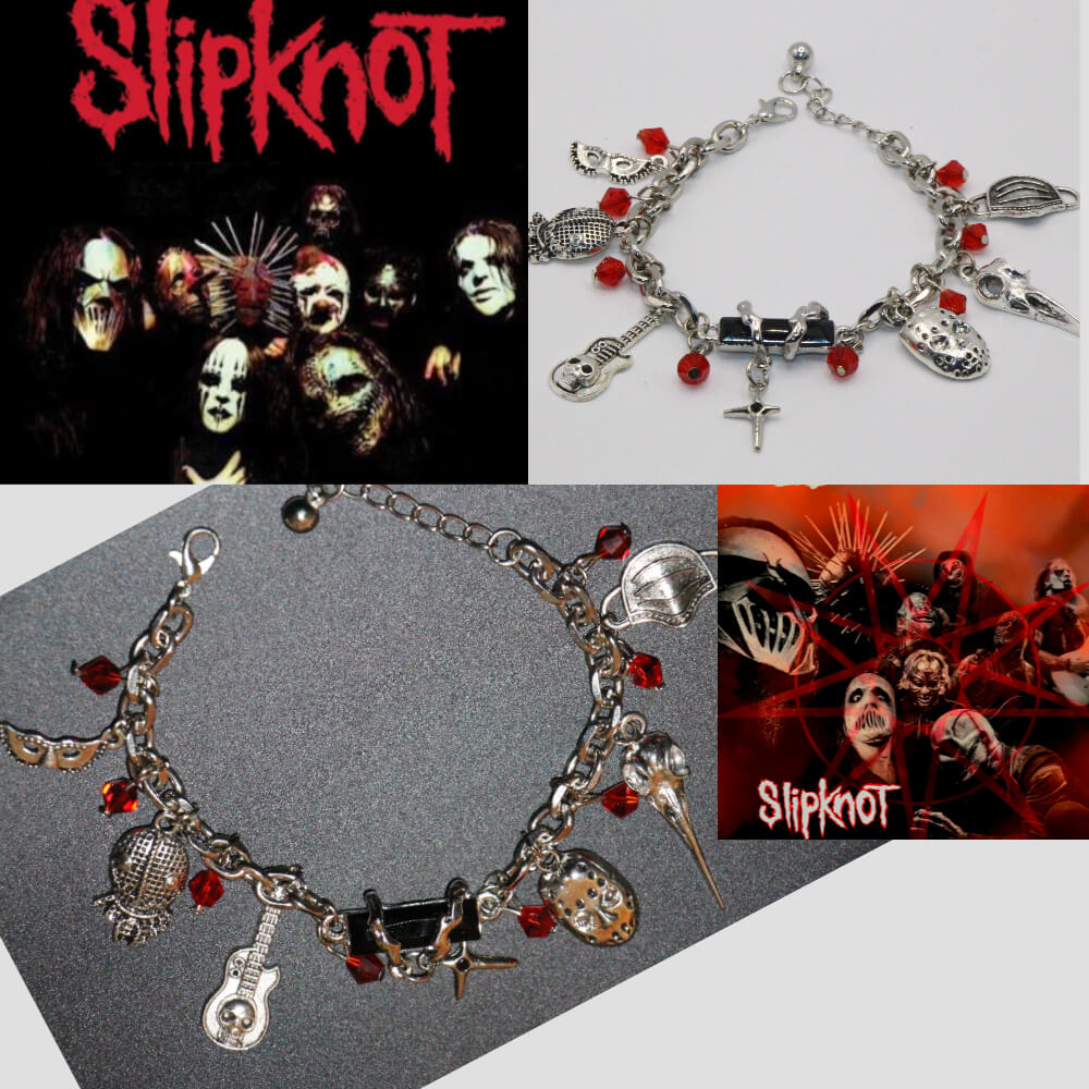 Slipknot themed bracelet