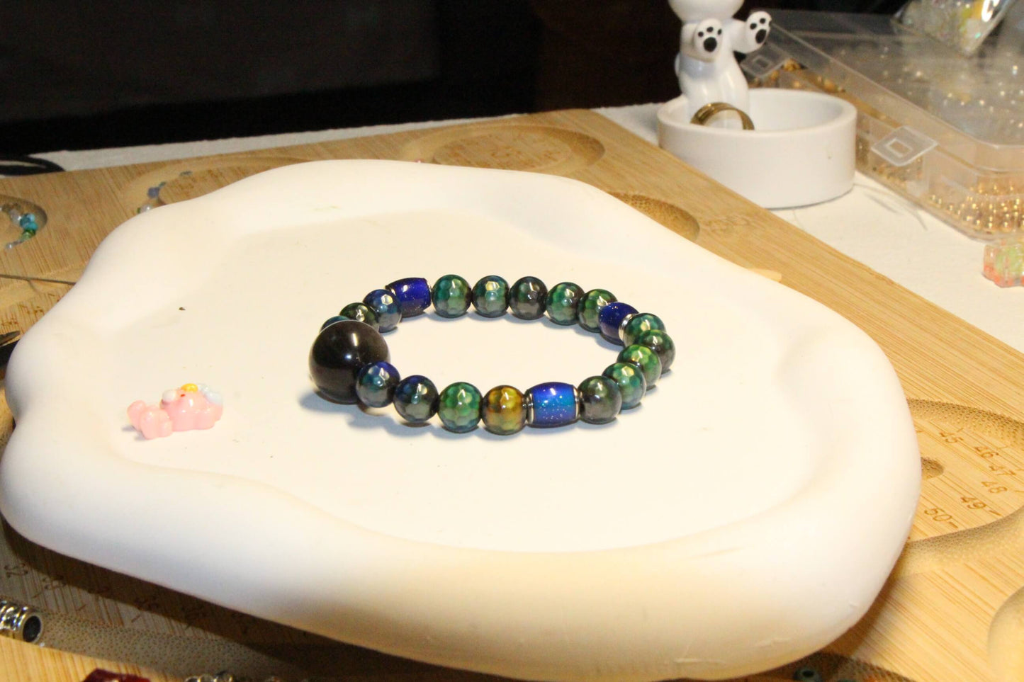 Temperature-Sensitive Color-Changing Energy Stone Bead 8mm