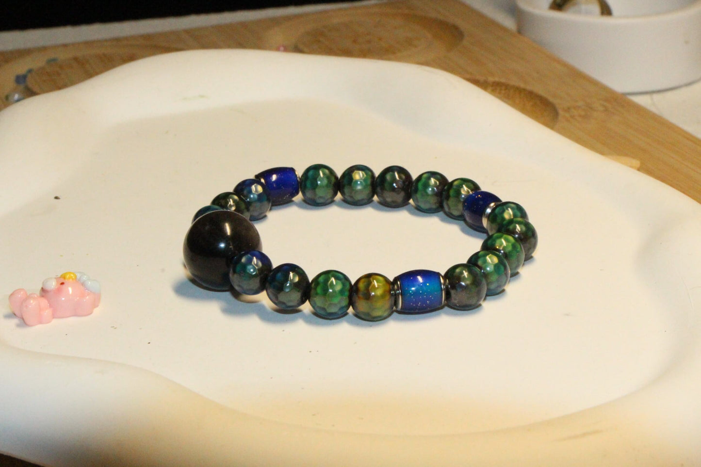 Temperature-Sensitive Color-Changing Energy Stone Bead 8mm