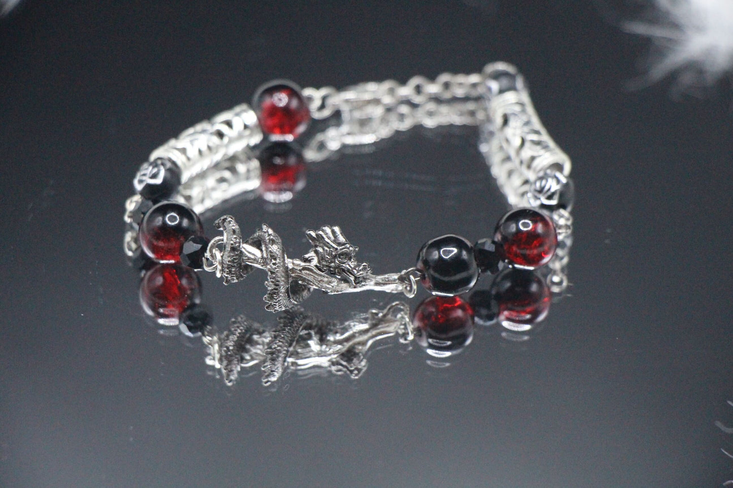 ACDC band theme bracelet